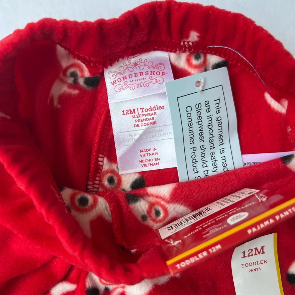 Target Toddler Bullseye Microfleece Pajama Pants - Wondershop - Picture 3 of 3